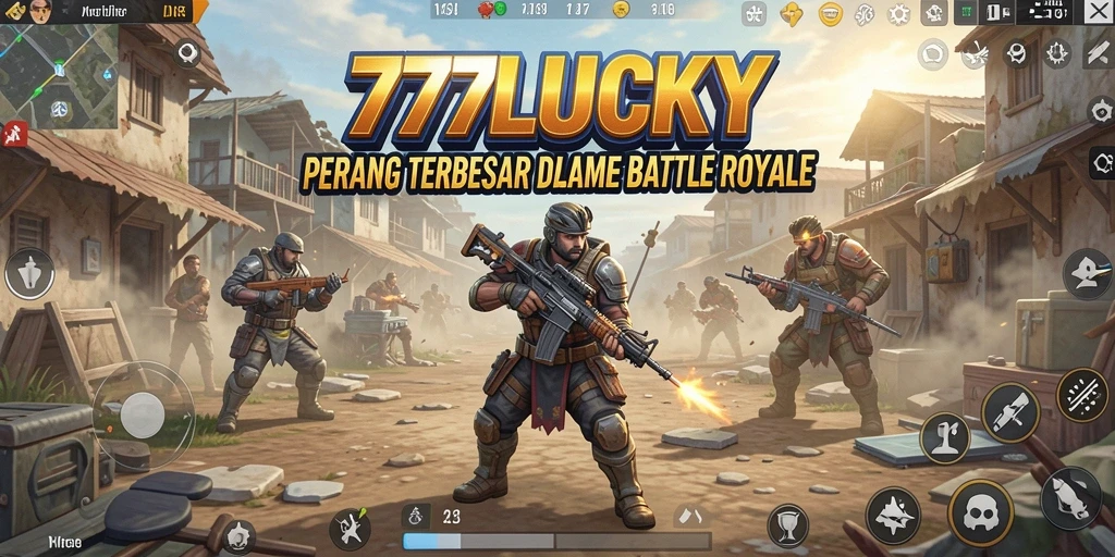 Tangkapan layar gameplay 777LUCKY menunjukkan keindahan grafis dan aksi pertempuran.