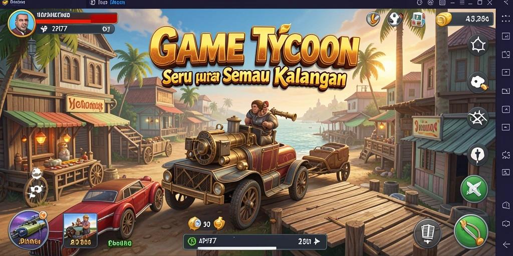 Tampilan menarik gameplay Tycoon di API77 dengan elemen bisnis yang mendalam.