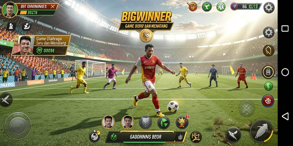 Tampilan gameplay BIGWINNER yang seru dan menantang.