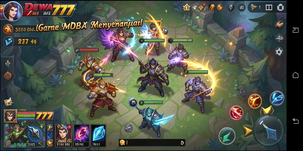 Tampilan gameplay DEWA777 yang mendebarkan dan seru.