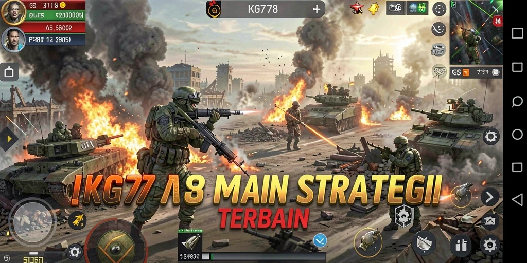 Tangkapan layar dari gameplay strategis KG778 yang mendebarkan.
