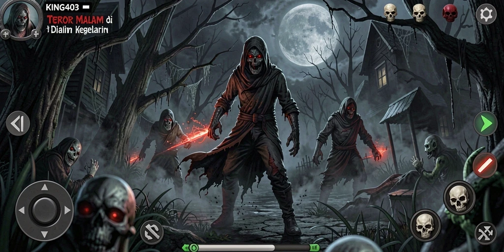 Gameplay KING403 yang menakutkan dan mendebarkan saat menjelajahi kegelapan.