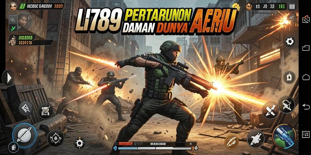 Tampilan gameplay LI789 yang penuh aksi dan intens.