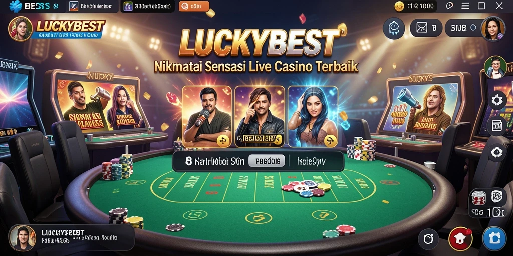 Tampilan gameplay LUCKYBEST yang menarik dan interaktif di Live Casino.