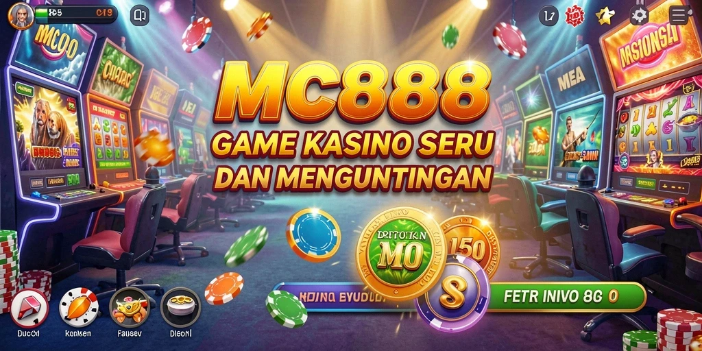 Tampilan gameplay seru di MC888 dengan berbagai permainan Kasino.