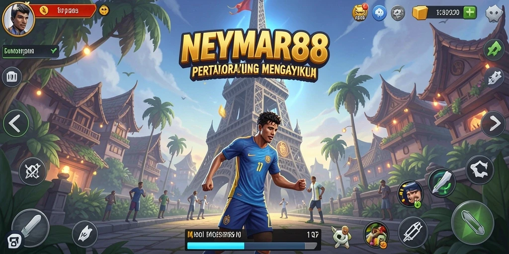 Screenshot menunjukkan aksi pertahanan menara yang mendebarkan.