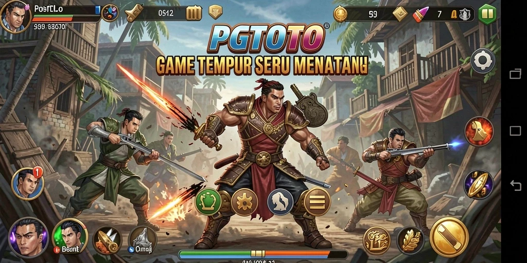 Screenshot PGTOTO menampilkan aksi pertempuran yang seru dalam game TPS.