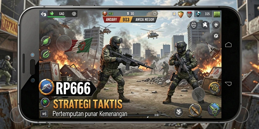 Tangkapan layar utama dari RP66 menunjukkan aksi pertempuran strategis yang mendebarkan.