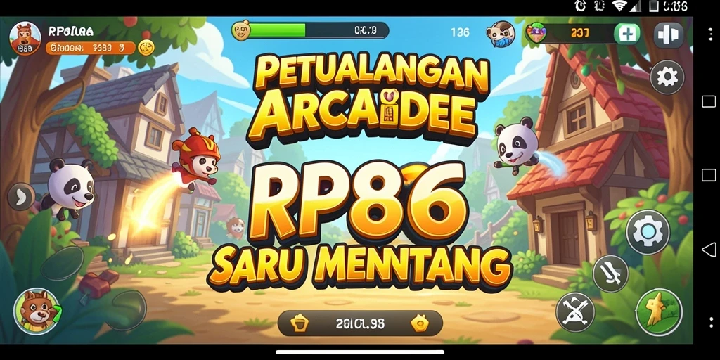 Tampilan gameplay seru dan menantang di RP886.