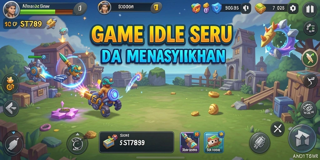 Tampilan gameplay ST789 yang menarik dengan konsep Idle.