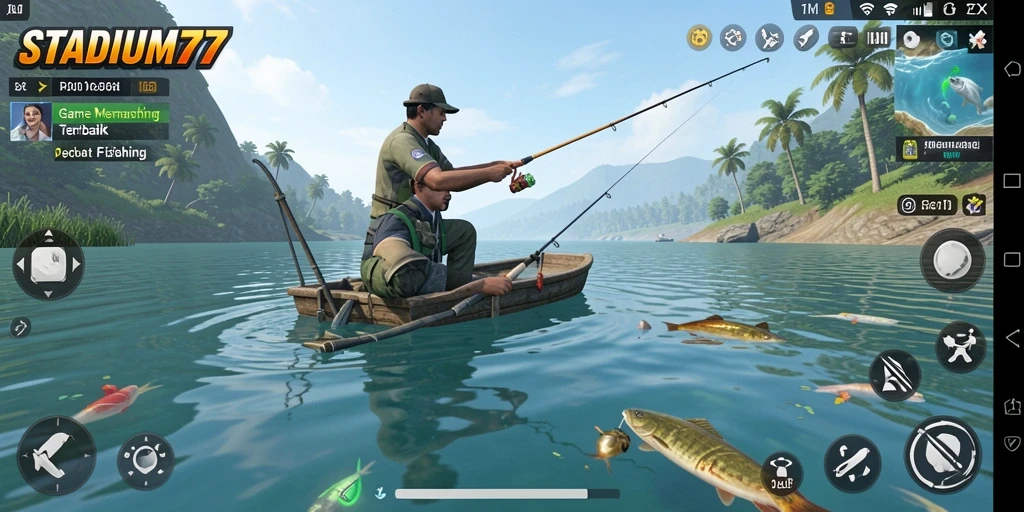 Tampilan menarik dari gameplay STADIUM77 yang seru.