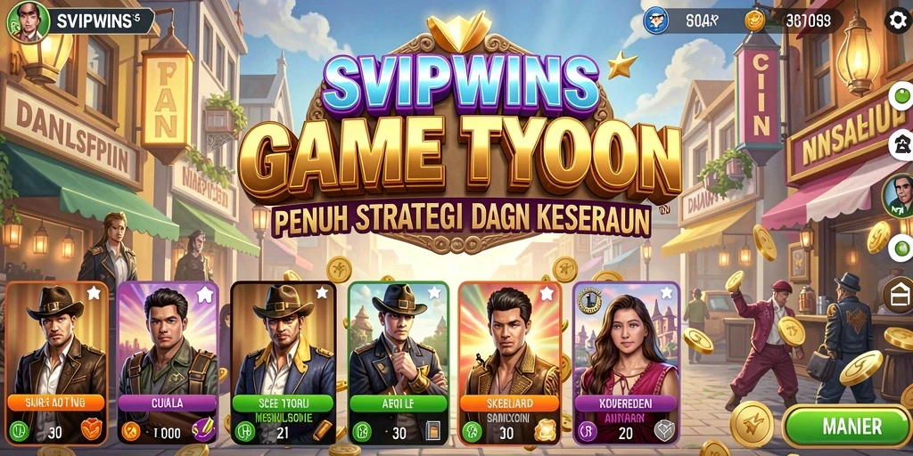 Tampilan gameplay menarik dan penuh strategi dari game Tycoon.