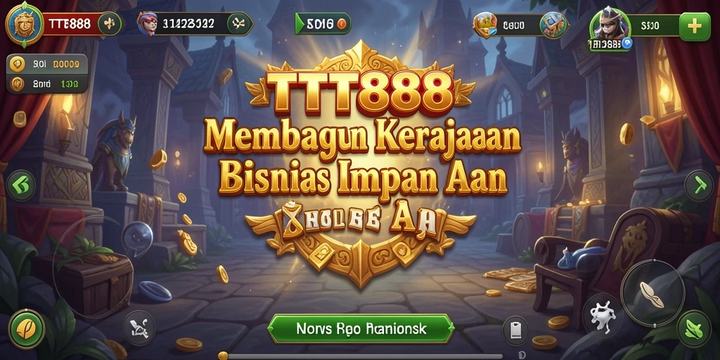 Screenshot TTT888 menampilkan gameplay seru dalam mengelola bisnis.