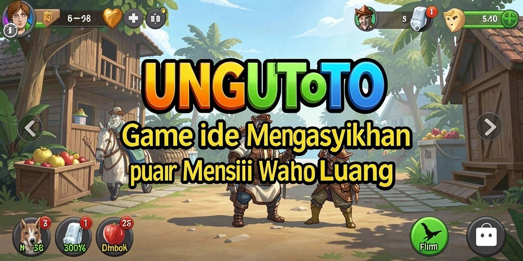 Tampilan gameplay seru dan menarik dari UNGUTOTO.
