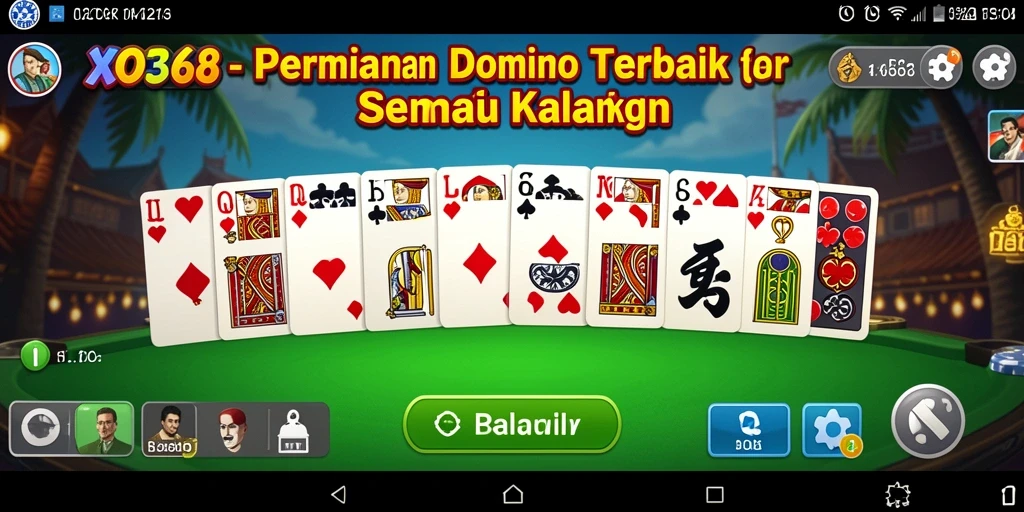 Tampilan menarik dari gameplay XO368 yang penuh aksi domino.