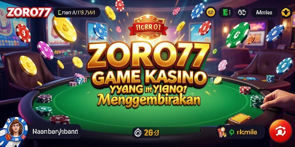 Screenshot gameplay <strong>ZORO77</strong> menunjukkan suasana kasino yang kaya dan mendebarkan.